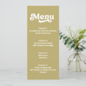 レトロGroovy 70sグリーンピンク結婚ズ メニュー (スタンド正面)