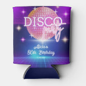 レトロGroovy 70sディスコボール誕生日パーティー 缶クーラー (正面)