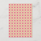 レトロGroovy 70sピンクベージュ結婚ズ エンクロージャーカード (裏面)