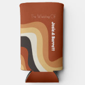 レトロGroovy 70sボファンキーホ結婚ス スリム缶クーラー (正面)