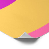 レトロGroovy 70sレッツディスコ誕生日へようこそ ポスター (角)