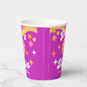 レトロGroovy 70sレッツディスコ誕生日パーティー 紙コップ (右)