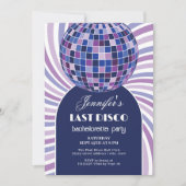 レトロGroovy 70s最後のDiscoバチェロレッテ 招待状 (正面)