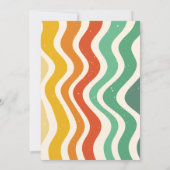 レトロGroovy 70s波状誕生日44th 招待状 (裏面)