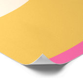 レトロGroovy 70s Let's Disco Any Age誕生日 ポスター (角)