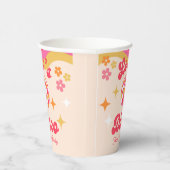 レトロGroovy 70s Let's Disco Any Age誕生日 紙コップ (右)