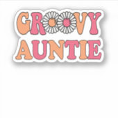 レトロGroovy Auntie一致ファミリ シール (正面)