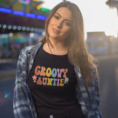 レトロGroovy Auntie 70 Tシャツ