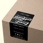 レトロGroovy Black & Whiteをご購入いただきありがとうございます ラベル