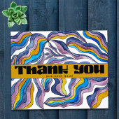 レトロGroovy Blue Purpleビジネスパッケージの挿入