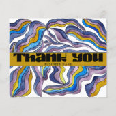 レトロGroovy Blue Purpleビジネスパッケージの挿入 (正面)