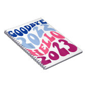 レトロGroovy Goodbye 2022 Hello 2023新年のEv ノートブック (右側)