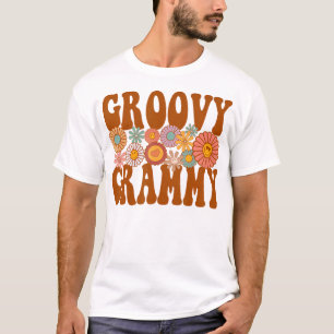 レトロGroovy Grammy一致する家族の誕生日パーティー Tシャツ