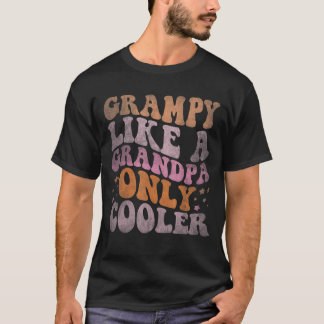 レトロGroovy GrampyおじいちゃんのみVinのよクールうな Tシャツ