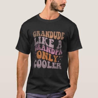 レトロGroovy GrandudeグランドパのみVのようなV Tシャツ