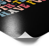 レトロGroovy Iちょうど両方のチームがおもしろいを持つことを願う フォトプリント (角)