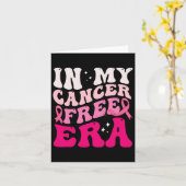 レトロGroovy In My Cancer Free Era乳がんA カード (黄色い花)