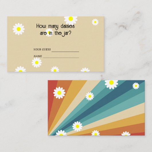 レトロGroovy - jar内のデイジー数 エンクロージャーカード (正面/裏面)