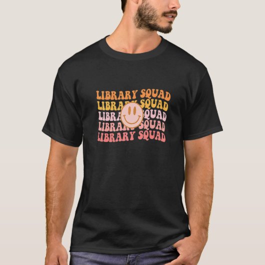 レトロGroovy Library分担者図書版ブックワーム本 Tシャツ (正面)
