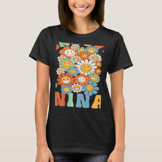 レトロGroovy Nina Groovy誕生日パーティマッチングF Tシャツ