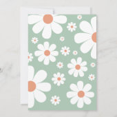 レトロGroovy One 70のスタイル誕生日招待状 招待状 (裏面)