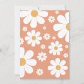 レトロGroovy One 70のスタイル誕生日招待状 招待状 (裏面)