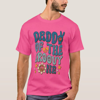 レトロGroovy One Father's Day 1st Birthda Tシャツ