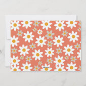 レトロGroovy Peace Love Joyタイポグラフィ写真 シーズンカード (裏面)