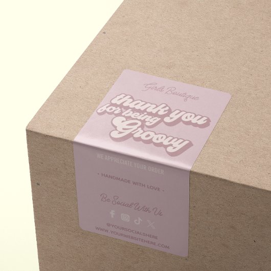 レトロGroovy Purpleをご購入いただきありがとうございます ラベル