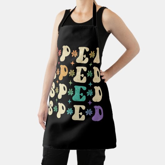 レトロGroovy SPED先生新学期SPED Gro エプロン (インサイチュ)