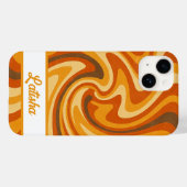 レトロGroovy Swirl iPhone / iPadケース Case-Mate iPhoneケース (裏面 (横))
