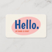 レトロHello Social Media Networker 名刺 (正面)