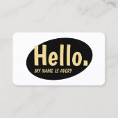 レトロHello Social Networking名刺 名刺 (正面)