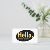 レトロHello Social Networking名刺 名刺 (スタンド正面)