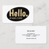 レトロHello Social Networking名刺 名刺 (正面/裏面)