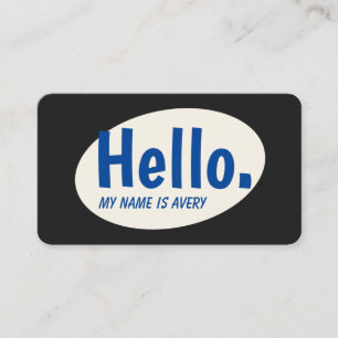 レトロHello Social Networking名刺 名刺