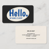 レトロHello Social Networking名刺 名刺 (正面/裏面)