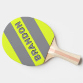 レトロHI VIS はっきりした 3ストライプ名 卓球ラケット (横)