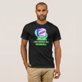レトロIは朝食のTシャツのためのNoobsを食べます Tシャツ (正面フル)