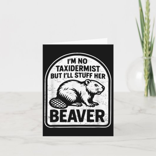 レトロI'm No Taxidermist I'll物He カード (正面)