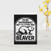 レトロI'm No Taxidermist I'll物He カード (黄色い花)