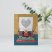 レトロI.T. 50sヴィンテージおもちゃタイプライター ポストカード (スタンド正面)