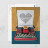 レトロI.T. 50sヴィンテージおもちゃタイプライター ポストカード (正面/裏面)