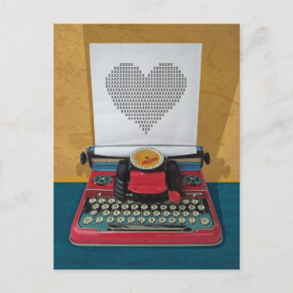 レトロI.T. 50sヴィンテージおもちゃタイプライター ポストカード