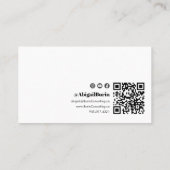 レトロIG Facebook Youtube |ソーシャルメディアQRコード 名刺 (裏面)