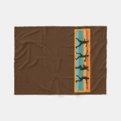 レトロJavelin Discusショットハンマートラックと フリースブランケット (正面(横))