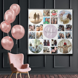 レトロKeepsake Family Memories 20 Photo Collage タペストリー