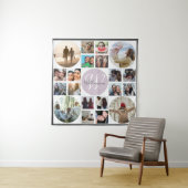 レトロKeepsake Family Memories 20 Photo Collage タペストリー (インサイチュ)