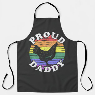 レトロLGBTチ誇りを持ったキンダディTシャツ エプロン