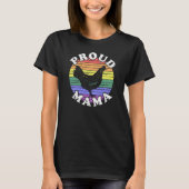 レトロLGBTチ誇りを持ったキンママ Tシャツ (正面)